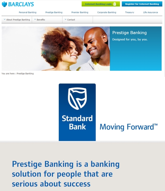Prestige Banking Trade Mark Barclays Standard Bank