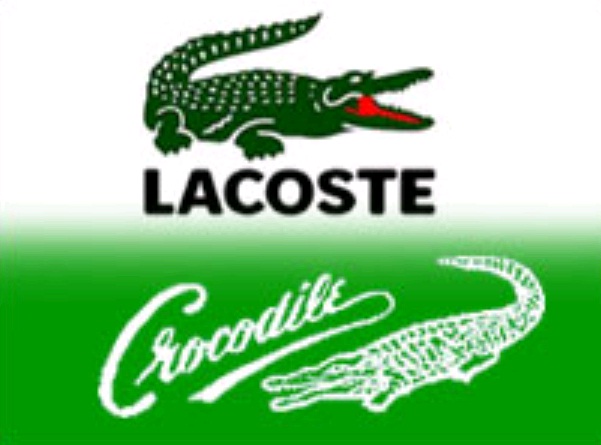 lacoste and crocodile logo